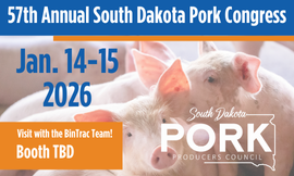BinTrac displays at SD Pork Congress Jan 14-15, 2026
